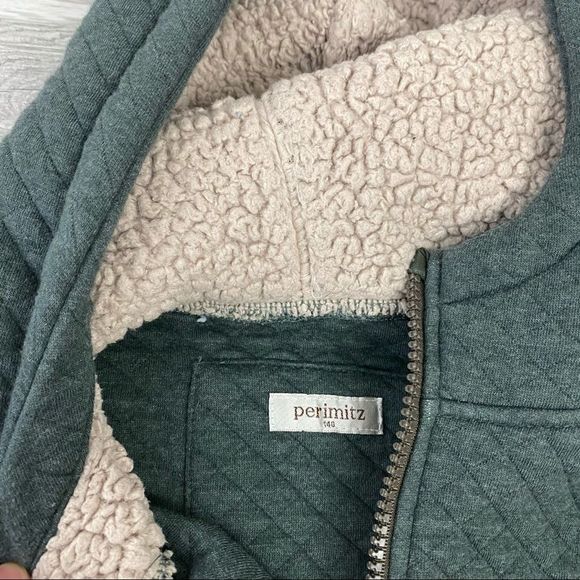 Perimitz green leather elbow patches jacket - Picture 5 of 10